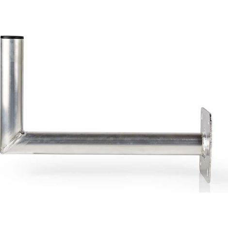 Soporte de pared para satélite  Distancia a la pared: 450 mm  Diámetro de la abrazadera: 50 mm  Tamaño máximo del disco: 100 cm  Aluminio  Plata