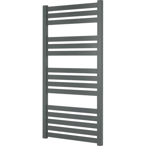 Algarve (Vas) Anthracite  Heated Towel Rail 500 x 1165 (1/2)