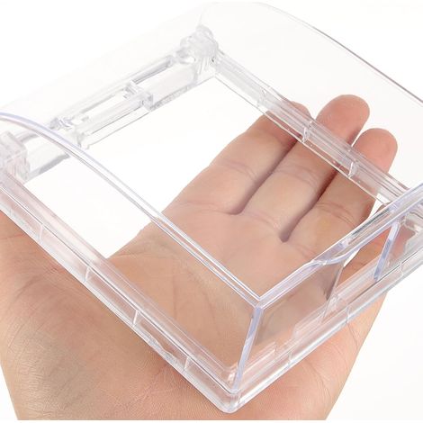 Cache de Sonnette Extérieure Étanche en Plastique, Adhésif Protection Anti-pluie pour Sonnette et Clavier D’accès, Installation Facile (1/5)