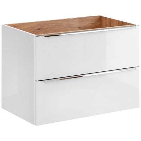 Meuble sous vasque mural - 80 x 46 x 57 cm - Elise White - Livraison gratuite (1/5)