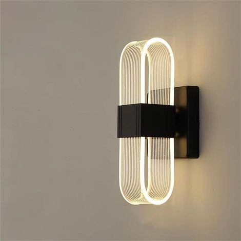Moderne, dekorative, elliptische LED-Wandleuchte, Nachttischleuchte für Schlaf- und Wohnzimmer, praktische Innenbeleuchtung (1/5)