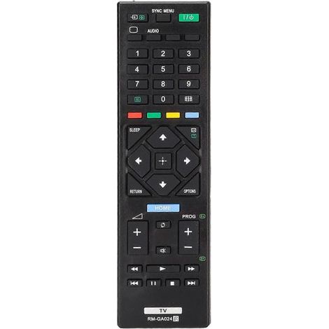 Télécommande d'origine pour téléviseur Sony BRAVIA RMGA024, compatible avec les modèles KLV40R352B, KLV32R306B et KLV32R302B. (1/4)