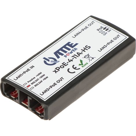 Switch POE, extender xpoe-4-11A-HS a 4 porte (1/4)
