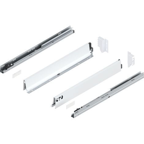 Blum Tandembox antaro M Schubladenschienen-Set  1 Paar, 30kg 600mm  Vollauszug Blumotion, seidenweiß