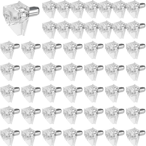 50 Pièces Taquet Etagere Plastique Transparent, Taquet Etagere (1/5)