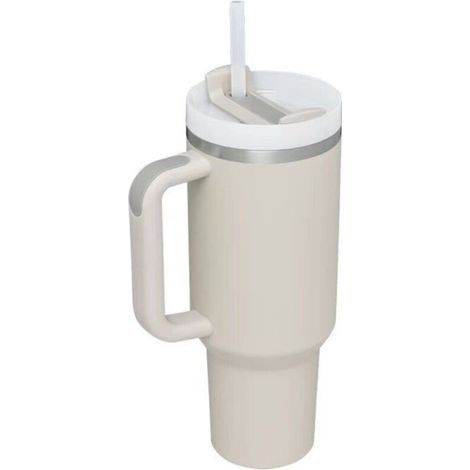 Tasse de voiture avec poignée de 40 oz, tasse isolée en acier inoxydable 304, tasse à glace, tasse de voiture isolée chaude et froide (1/5)