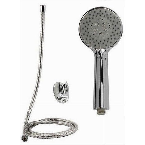 Trade Shop - DOCCETTA DOCCINO MULTIGETTO SOFFIONE DOCCIA LACCIO 1.8MT STAFF BAGNO 69324 -