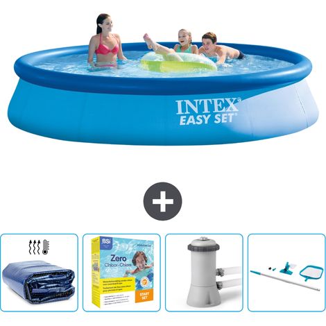 Intex Piscina Easy Set Rotonda - 396x84 cm - 7-pezzi  SCB14 (1/5)