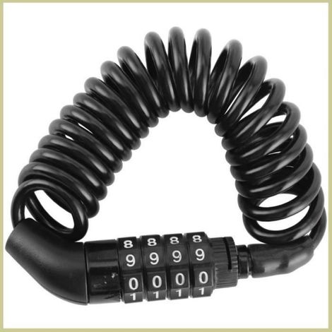 Verrou Antivol A Code 4 Chiffres - Pour Casque De Moto Ou De Vélo - ABS - 1 Pièce (1/4)