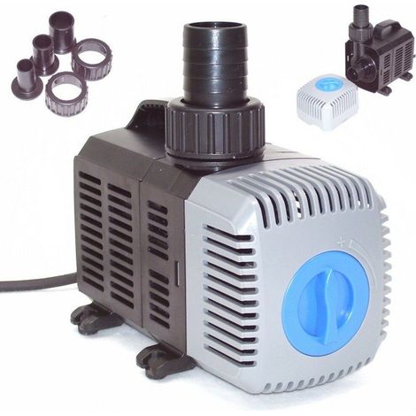 Teichpumpe SuperECO Bachlaufpumpe Filterpumpe Teichfilter Wasser Skimmer Pumpe 10 Watt 55042 (1/3)