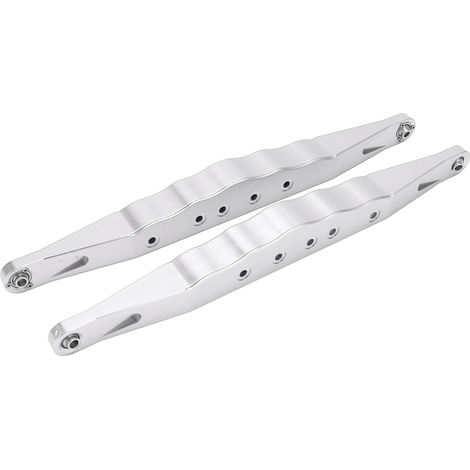 Stück hintere untere Querlenker aus Aluminiumlegierung für LOSI SUPER BAJA REY 2.0 1/6 Short Off-Road Rennwagen Silber (1/5)