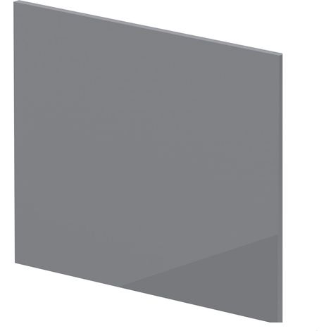 700mm Square MDF Reversible Shower Bath - Gloss Cloud Grey (1/3)