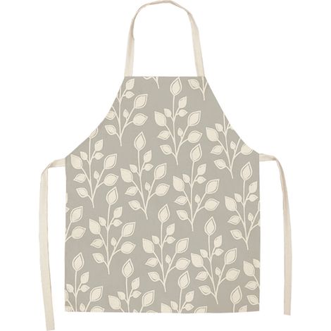 Tablier De Cuisine - Motif Plante Dessin Animé - Imperméable Et Résistant - Pour Cuisson Et Pâtisserie - 1 Pièce (1/2)