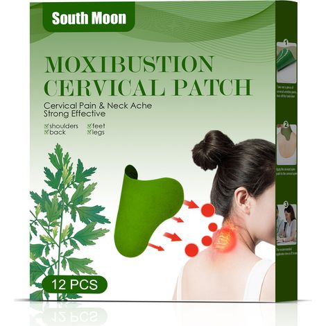 Patch Cervical - Plante Médicinale - 13 x 10 cm - Usage Externe - Pour Soulagement des Tensions du Cou - 12 Pièces (1/5)