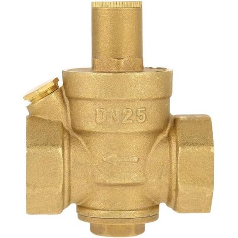 Régulateur de pression d'eau, Réducteur de pression d'eau 1pc Laiton réglable en laiton Réducteur de pression Régulateur Filetage DN25 1" (1/4)