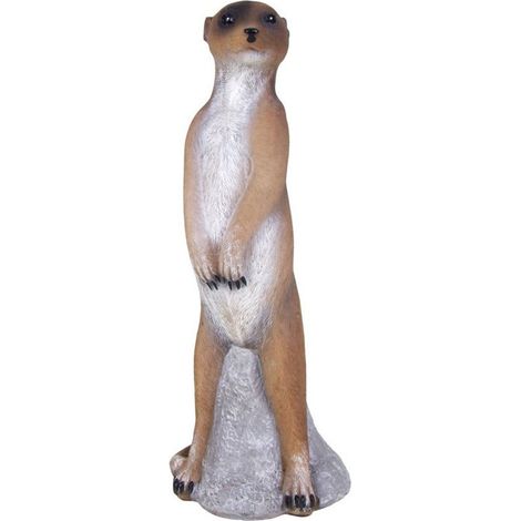 Erdmännchen 30cm stehend Dekofigur Tierfigur Surikat Gartenfigur Gartendeko (1/2)