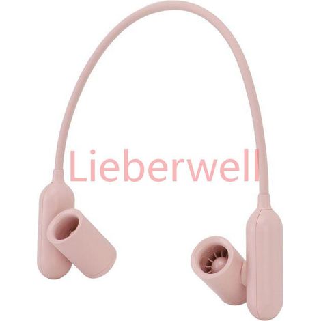 ventilateur de cou rechargeable par USB Ventilateur de cou portable 3 vitesses, alimenté electromenager ventilateur Rose (1/5)