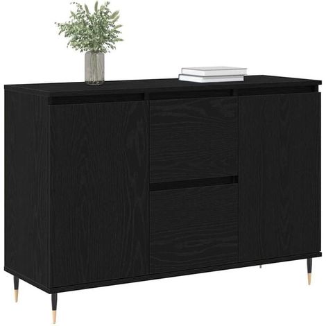 Buffet Bas de Cuisine en Bois d'Ingénierie, Meuble Rangement Moderne 101.5 x 35 x 70 cm pour Salon et Salle à Manger (1/5)