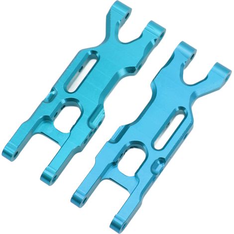 Lot de 2 bras de suspension inférieurs arrière en alliage d'aluminium pour Losi Mini-T 2.0 2WD 1/18 (pièces de rechange bleues) (1/5)