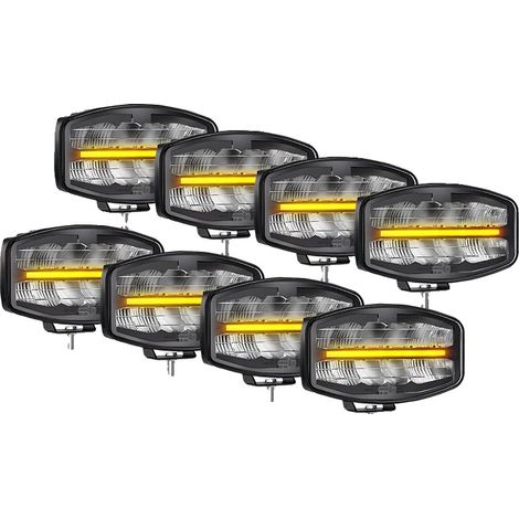 Barra luminosa per fari di camion, alta luminosità, struttura resistente, 8 pezzi (1/2)