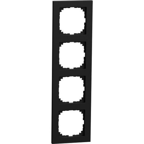 Merten M-Pure-Rahmen 4fach schwarz matt M-Pure