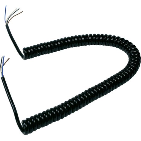 Cordon spirale extensible longueur 3m section 4x0,75mm2 - AFCA - FYC34075