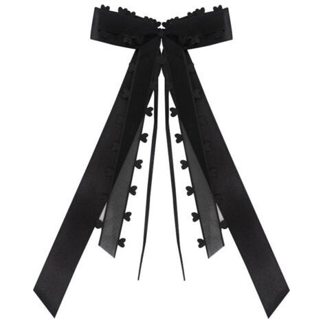 Lot de 10 nœuds décoratifs pour voiture de mariage, rubans pour voiture de mariage, nœuds pour voiture de mariage (noir) (1/5)
