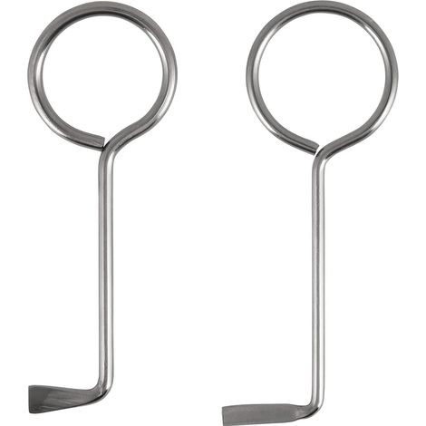 Lot de 2 Clef Passe Partout Set, Clés à Gorge Universelles en Acier Inoxydable, Ouvre presque toutes les portes, Outil d'ouverture pour Portes de Chambre et Serrures à Clé, serrurier (1/5)