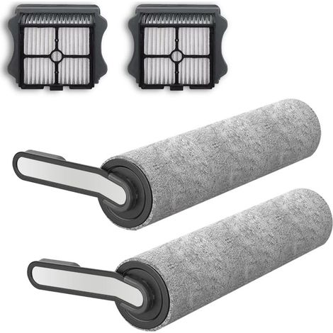 Paquete de 2 rodillos de cepillo y 2 filtros HEPA para aspiradora inalámbrica Tineco Floor One S5. (1/5)