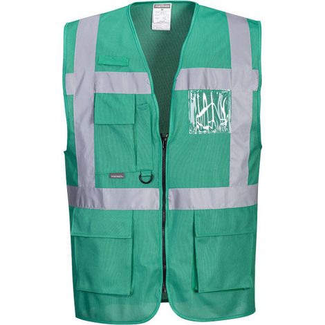 Chaleco Iona Executive con porta identidad imagen corporativa F476 S Verde Botella