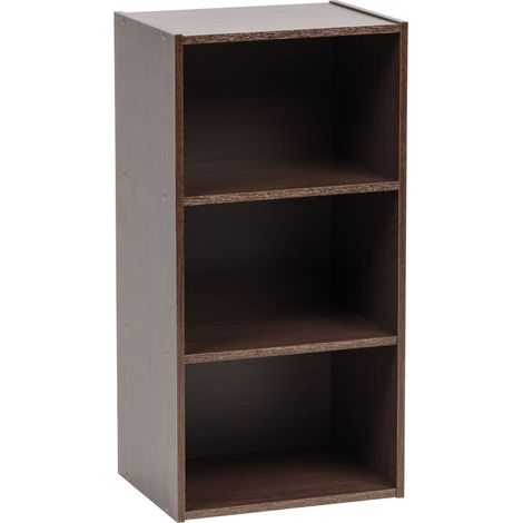 Iris Ohyama, Libreria, Armadietto, Scaffale portaoggetti, Armadietto laterale, 3 ripiani, Design, Solido, Disposizione orizzontale e verticale, Ufficio, Camera da letto, Soggiorno - Module Shelf MDB-3