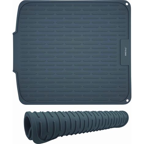 Silikon Abtropfmatte 46x40cm grau KINGHOFF KH-1905 (1/5)
