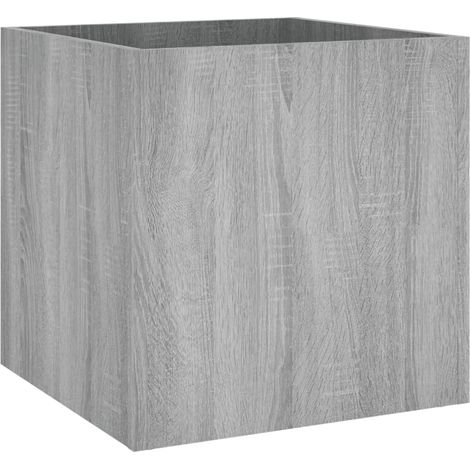 vidaXL Pflanzkasten Sonoma Grau 40x40x40 cm Ingenieurholz