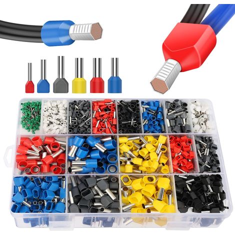 1200 Pièce Embouts de Câblage, Cosse à Sertir 0.3-16mm² (1/5)