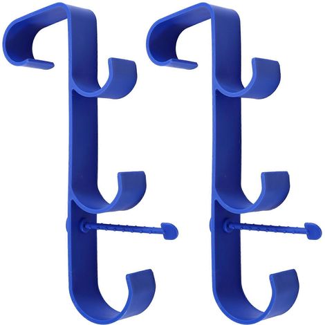 Support réglable pour épuisette de piscine, crochet pour perche de piscine enterrée, accessoires de fixation pour équipement de piscine, bleu (1/5)