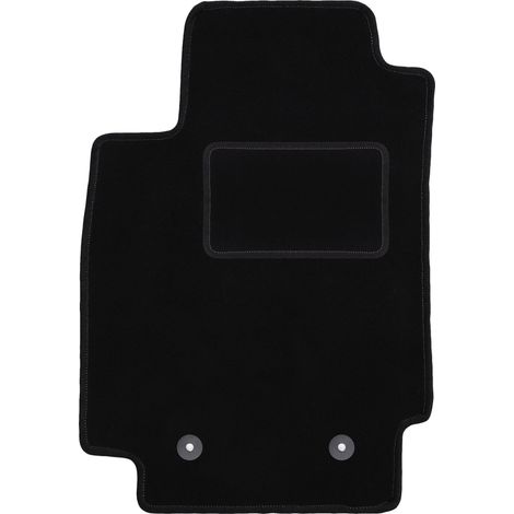 Tapis de sol conducteur en velours noir pour Renault Captur SUV (2013-2019). (1/5)