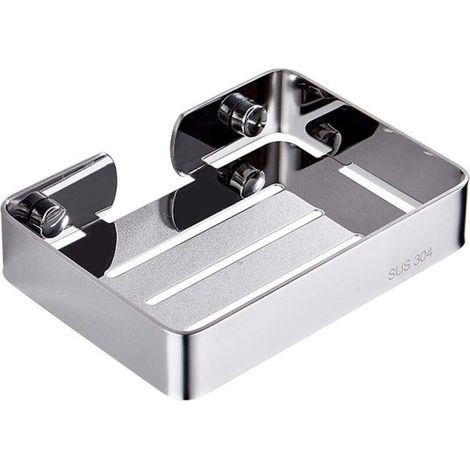 304 En Acier Inoxydable Porte-Savon Boîte À Savon Toilettes Salle De Bains Porte-Savon Porte-Savon Porte-13 9.5 Cm (1/4)