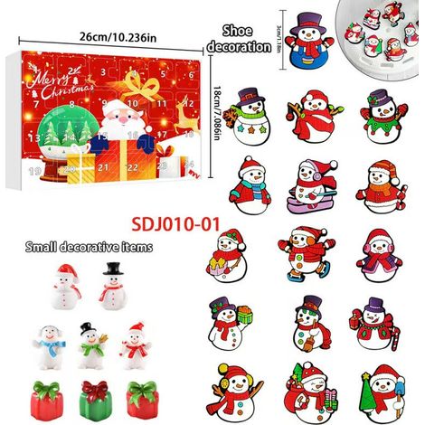 New Creative Christmas Series Blind Box Christmas 24-Day Calendar Box Cartoon Snowman Surprise Box - SDJ010—01 -