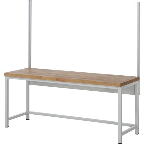 Systemstützen f.Werkbänke n.nachrüstbar f.Tisch-B.2000mm Anz.Stützen 2 RAU