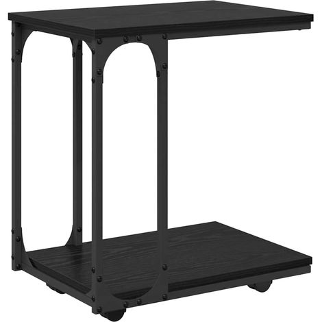 Mesa lateral Roble Negro 50 x 35 x 55.5 cm Madera de ingeniería vidaXL