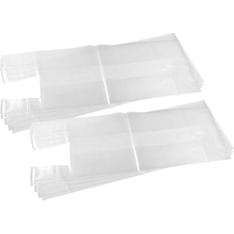 vhbw 10x sacchetto sostituisce Dustcontrol 42702 per aspirapolvere - polietilene, 55cm x 44cm incolore (1/4)