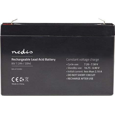 Bateria recargable de plomo acido plomo acido recargable 6v 7200mah