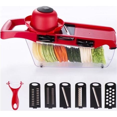 Mandoline Cutting-vegetables Grater Chopper 6 + 1 Multi-fonction Trancheuse, Cutting the fruits and the vegetables ,Mandoline vegetables Slicer, (1/4)