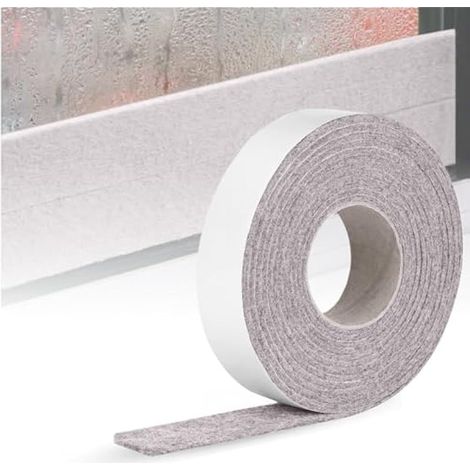 Bande anti-condensation pour fenêtres, 3 cm x 4 m, ruban auto-adhésif réutilisable, absorbe l'humidité, idéal pour fenêtres de bateau, prévient le pourrissement du bois sur les cadres de péniche. (1/4)