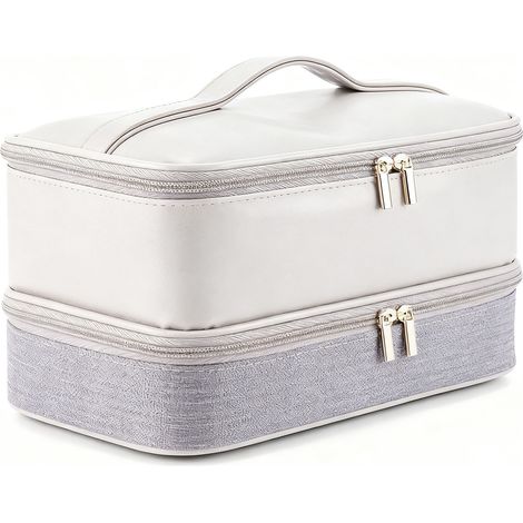 Étui de transport compatible avec le sèche-cheveux Shark, double couche, étanche, pour accessoires de coiffure et fer à friser, gris. (1/5)