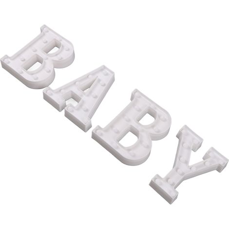 Ensemble de guirlandes lumineuses BABY, blanc chaud romantique, grande guirlande lumineuse LED BABY fonctionnant sur piles, décoration lumineuse pour mariage ou fête. (1/5)