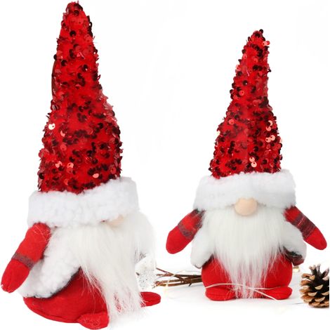 Gnomo Leprecauno di Natale, ornamento natalizio, regalo, 25 cm (1/5)
