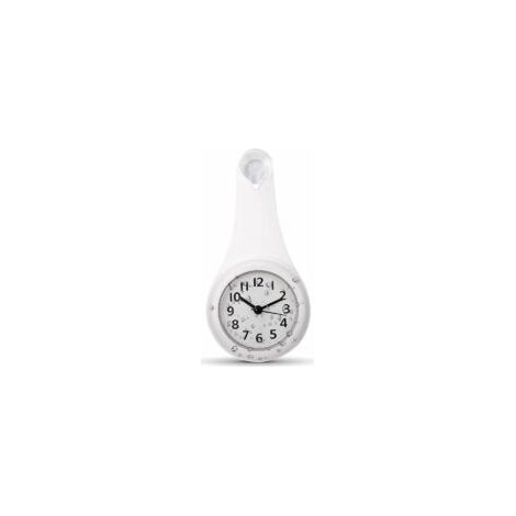 Horloge murale étanche Agatige, horloge de salle de bain étanche, petite horloge murale à ventouse pour salle de bain, chambre (1/5)