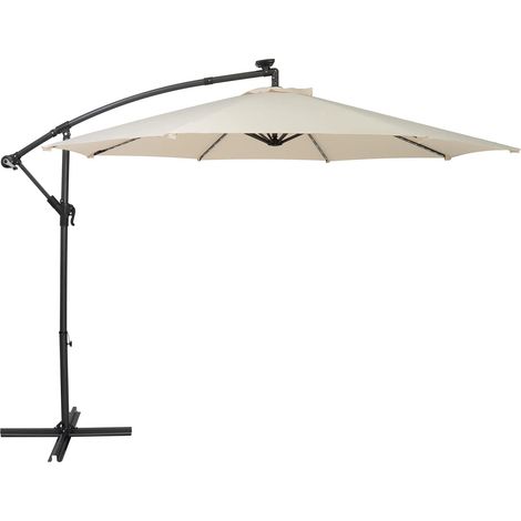 LED Cantilever Parasol 3m – Cream (1/5)