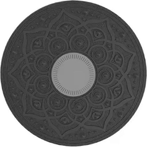 Planche d'équilibre oscillante pour le yoga, balançoire, planche d'équilibre antidérapante pour le renforcement du tronc et l'exercice physique, noir et gris (1/5)